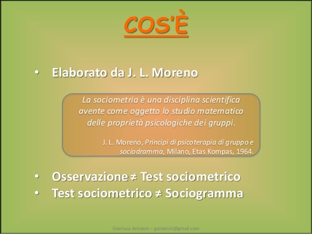 SCARICARE SOCIOGRAMMA MORENO